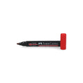 MARCADOR PERMANENTE DESECHABLE PUNTA BISELADA COLOR ROJO N54 (6851935666384)