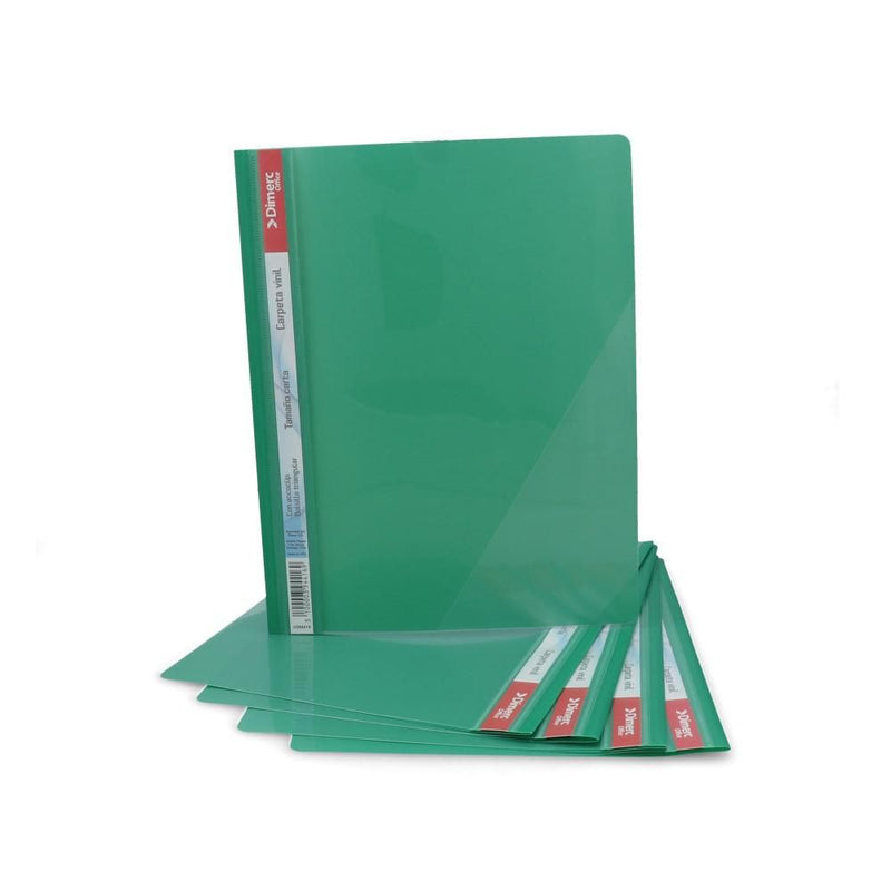 Carpeta Vinil Con Acco Clip Y Bolsillo Carta Verde 5 Un