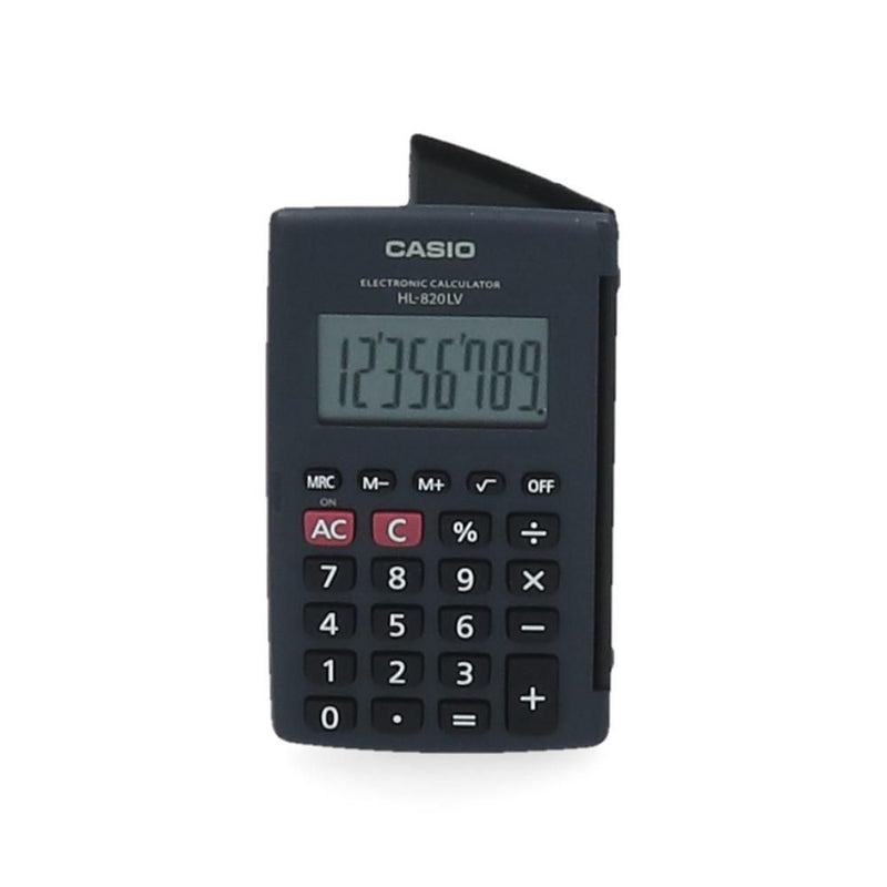 CALCULADORA BOLSILLO 8 DIGITOS VERTICAL HL 820LVBK (6852049666256)