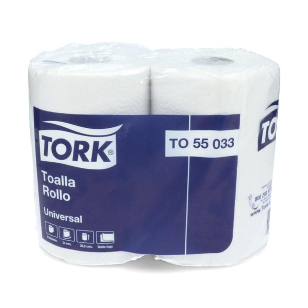 TOALLA PAPEL DOBLE HOJA 24 MT 2 ROLLOS UNIVERSAL (6851969056976)