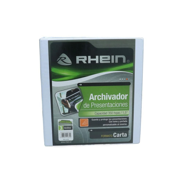 ARCHIVADOR CATALOGO CARTA 3 AROS 1.5 BLANCO (6851978756304)