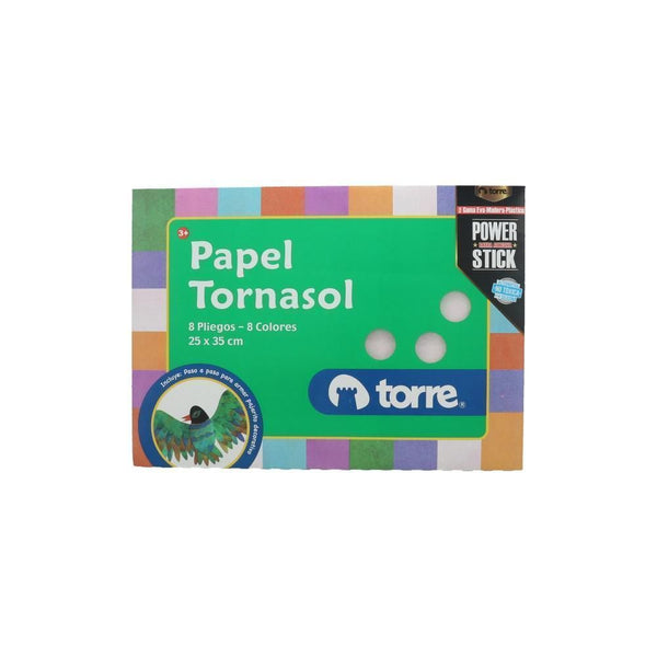 Carpeta Con Papel Tornasol 25 X 35 cm 8 Pliegos 8 Colores