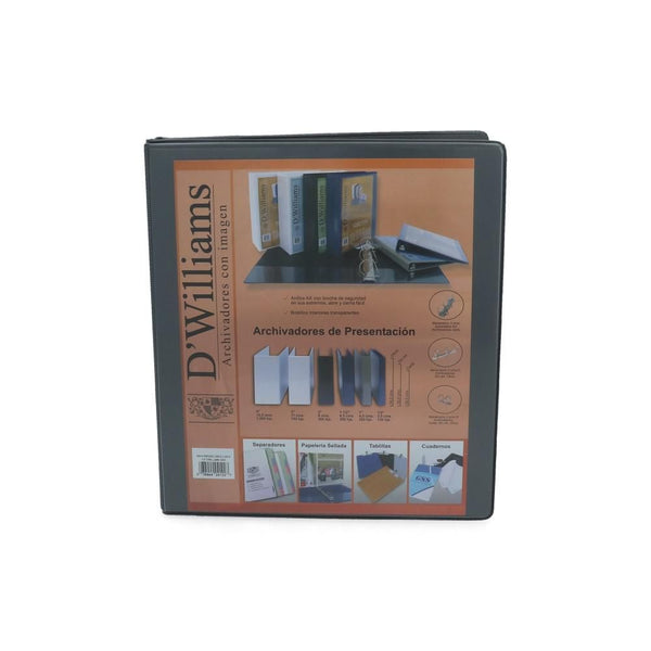 ARCHIVADOR CATALOGO CARTA 2 AROS 0.5 GRIS (6852134142160)