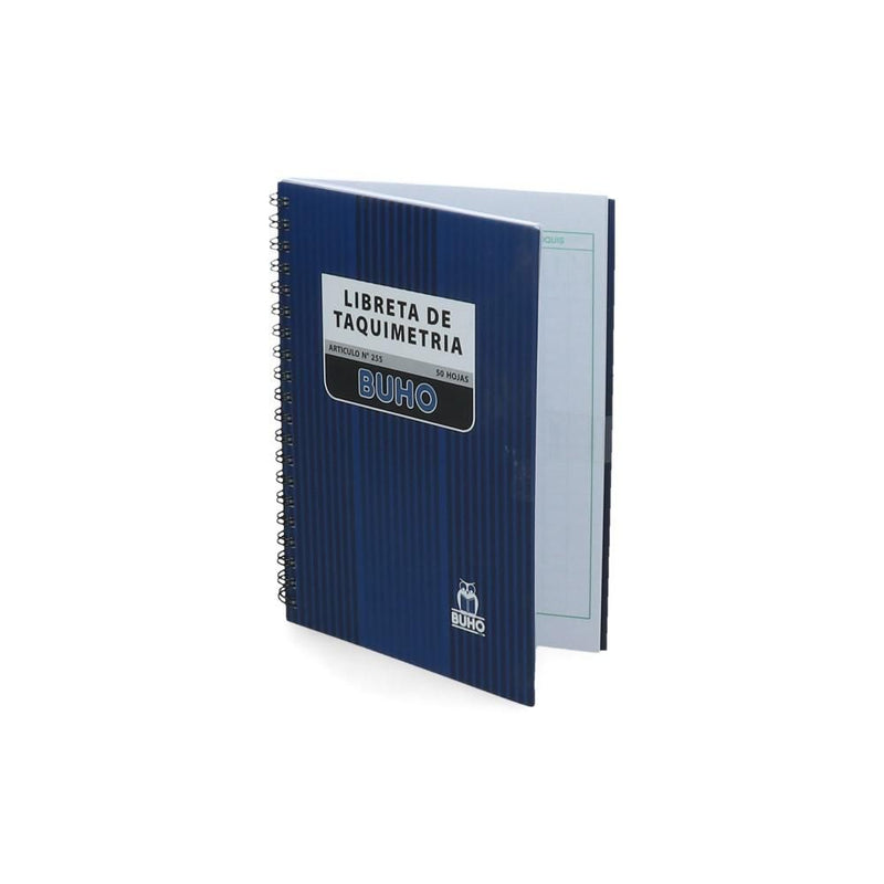 LIBRETA TAQUIMETRIA 255 TOPOGRAFO 50 HJ (6851967221968)