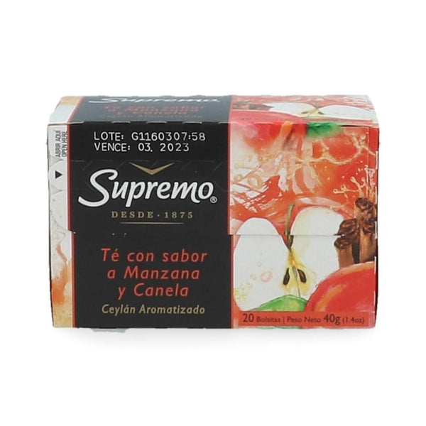 TE NEGRO CEYLAN CON SABOR MANZANA/CANELA 20 BOLSAS (6851972989136)