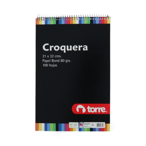 Croquera Oficio 100 Hj 21 X 32 Cm