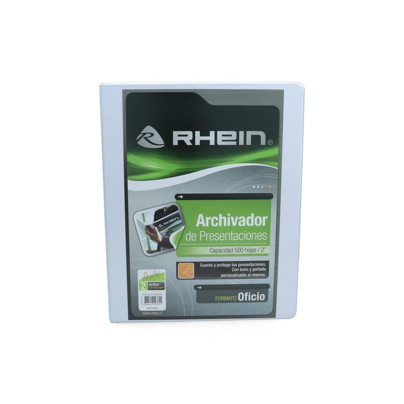 ARCHIVADOR CATALOGO OFICIO 2 AROS 2.0 BLANCO (6852089774288)