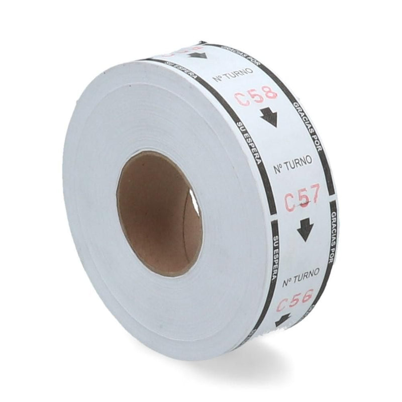 ROLLO PARA DISPENSADOR NUMERO BLANCO 3000 UN (6852074864848)