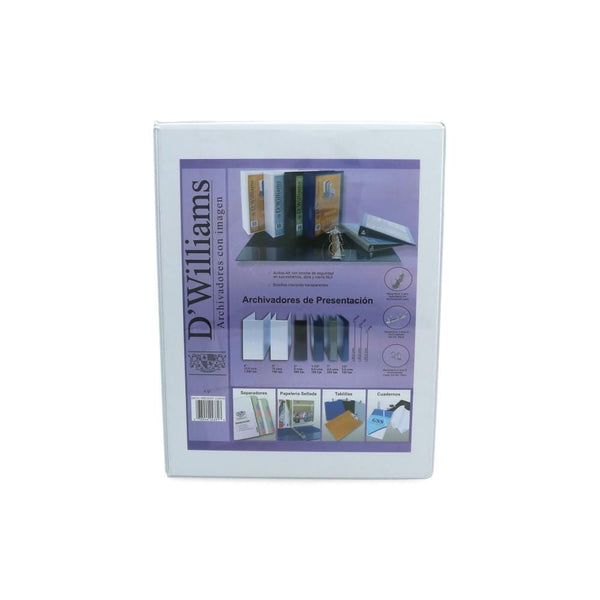 ARCHIVADOR CATALOGO CARTA 3 AROS 1.5 BLANCO 370 HJ (6851981902032)