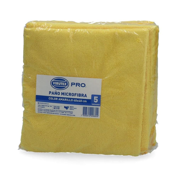 Paño Microfibra 5 Un Amarillo