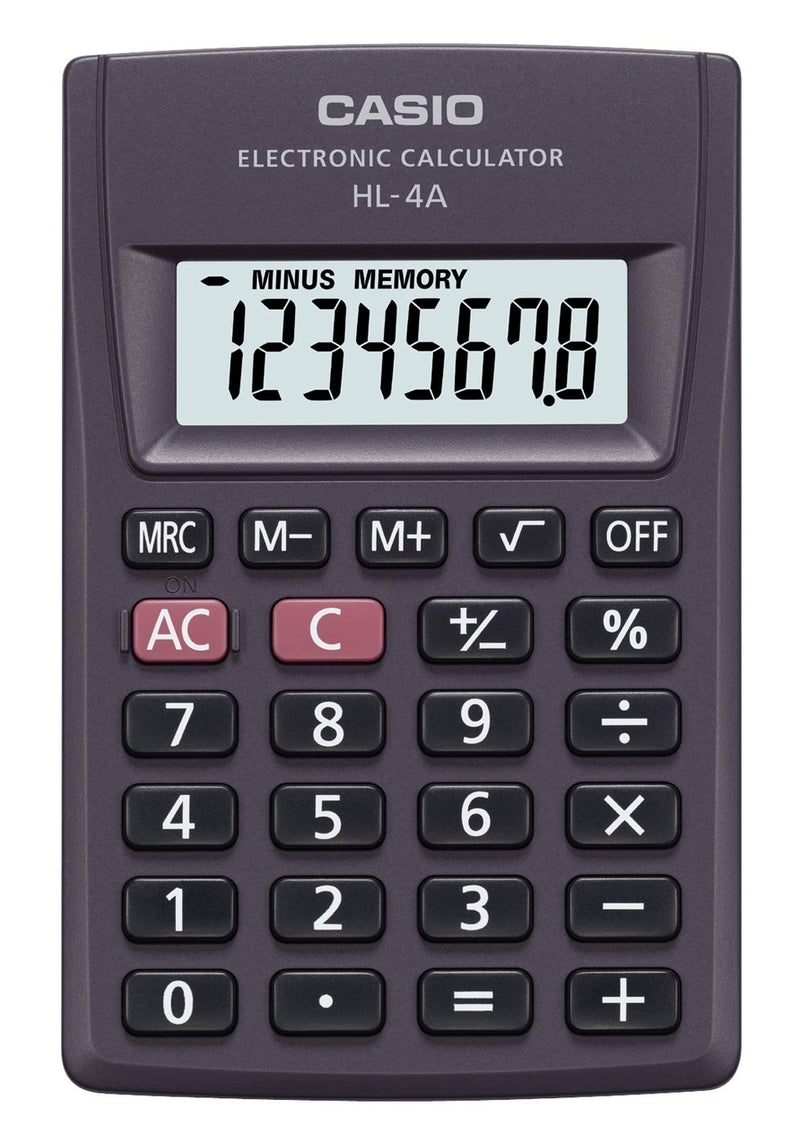 CALCULADORA BOLSILLO 8 DIGITOS BASICA HL4A (6852063101136)