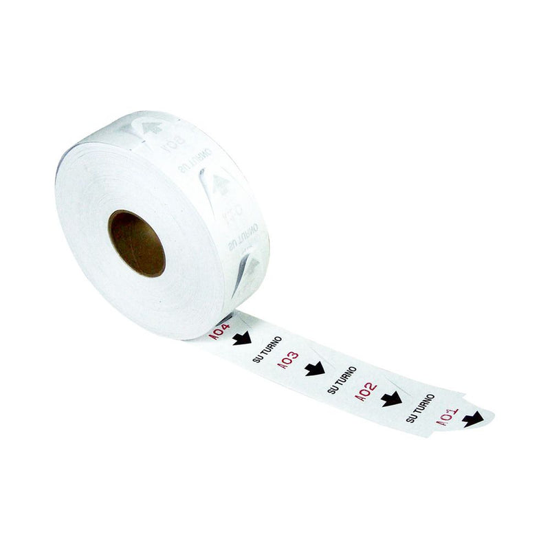 ROLLO DE BOLETOS TURNO MATIC BLANCO 3000 UNIDADES (6852049338576)