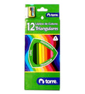 LAPICES COLORES LARGO TRIANGULAR 12 UN (6851963125968)