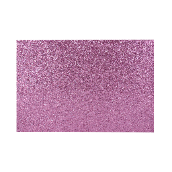 Goma Eva Glitter 20 X 30 Cm 2 Mm Color Rosado 10 Un