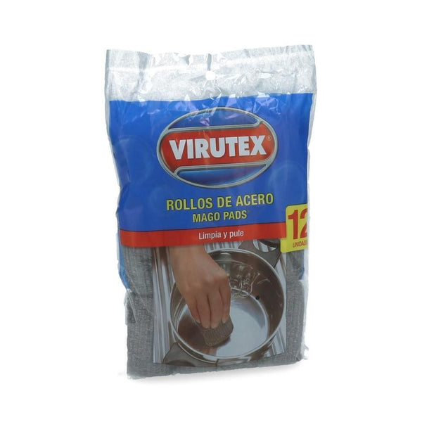 VIRUTILLA OLLA MAGO PADS SIN JABON 12 ROLLITOS (6851974070480)