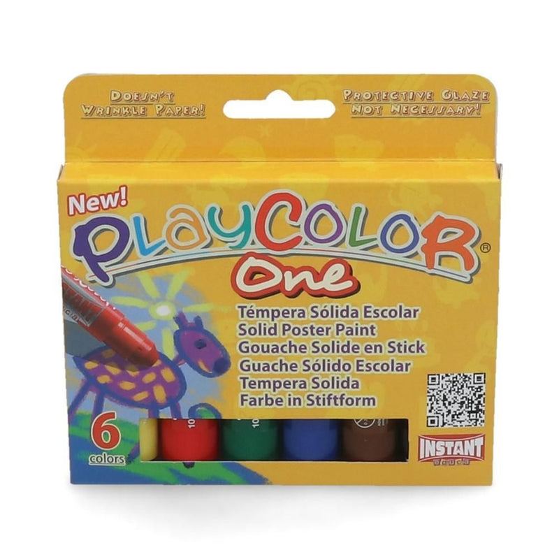 Tempera 6 Colores Solida Playcolor