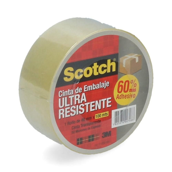 CINTA EMBALAJE 48 MM 100 MT TRANSPARENTE ULTRA RESISTENTE (6852065919184)