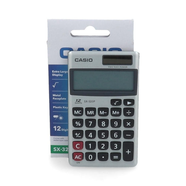 CALCULADORA BOLSILLO 12 DIGITOS DUAL SX320P (6852050157776)