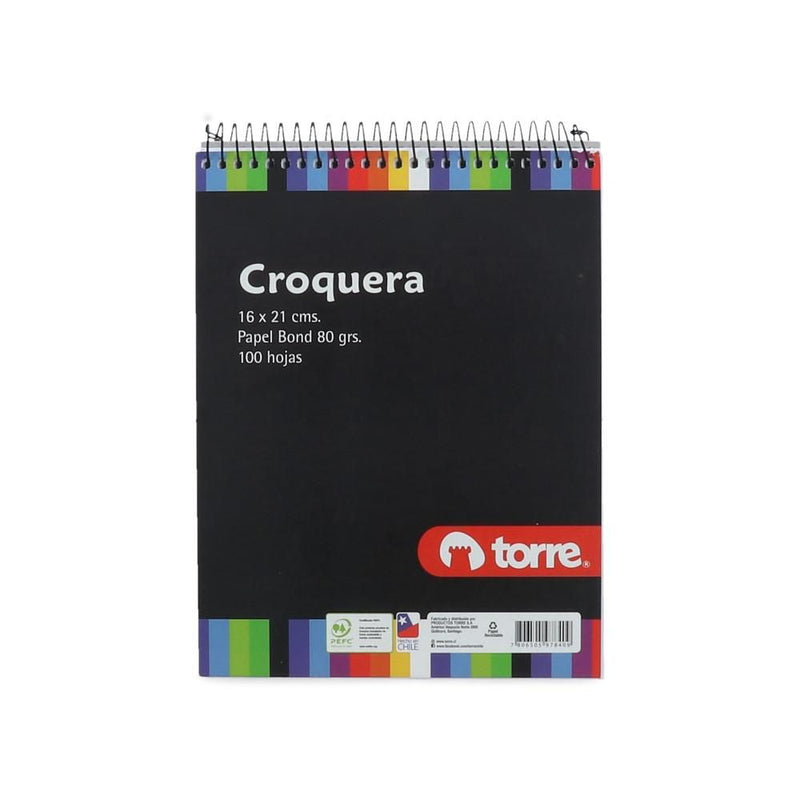 CROQUERA BLANCO 100 HJ 16 X 21 CM (6852008771792)