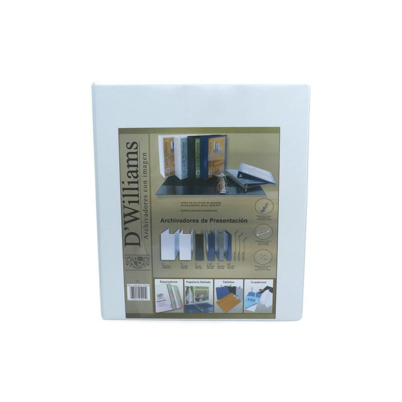 ARCHIVADOR CATALOGO OFICIO 2 AROS 2.0 BLANCO 250 HJ (6851982754000)