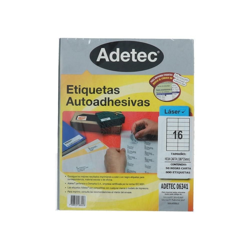 ETIQUETA INKJET/LASER 106 X 35 MM 800 UN (6852016275664)