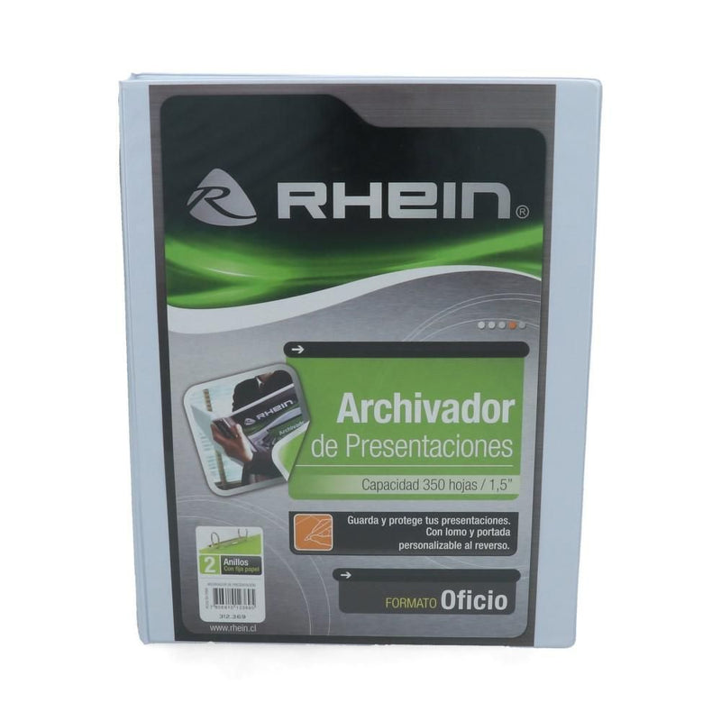 ARCHIVADOR CATALOGO OFICIO 2 AROS 1.5 BLANCO (6852089610448)