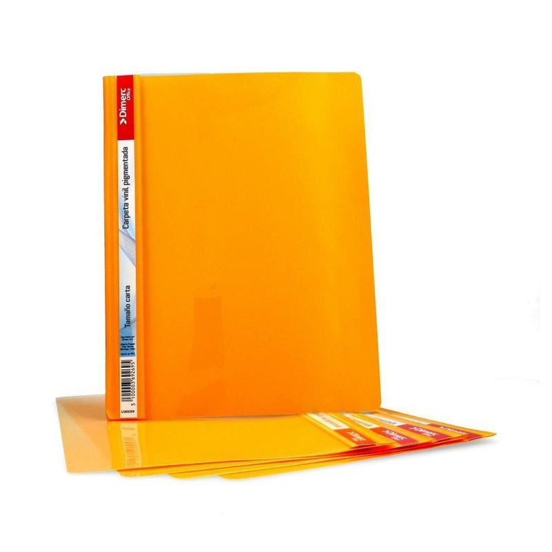 Carpeta Vinil Pigmentada Carta Amarillo 5 Un