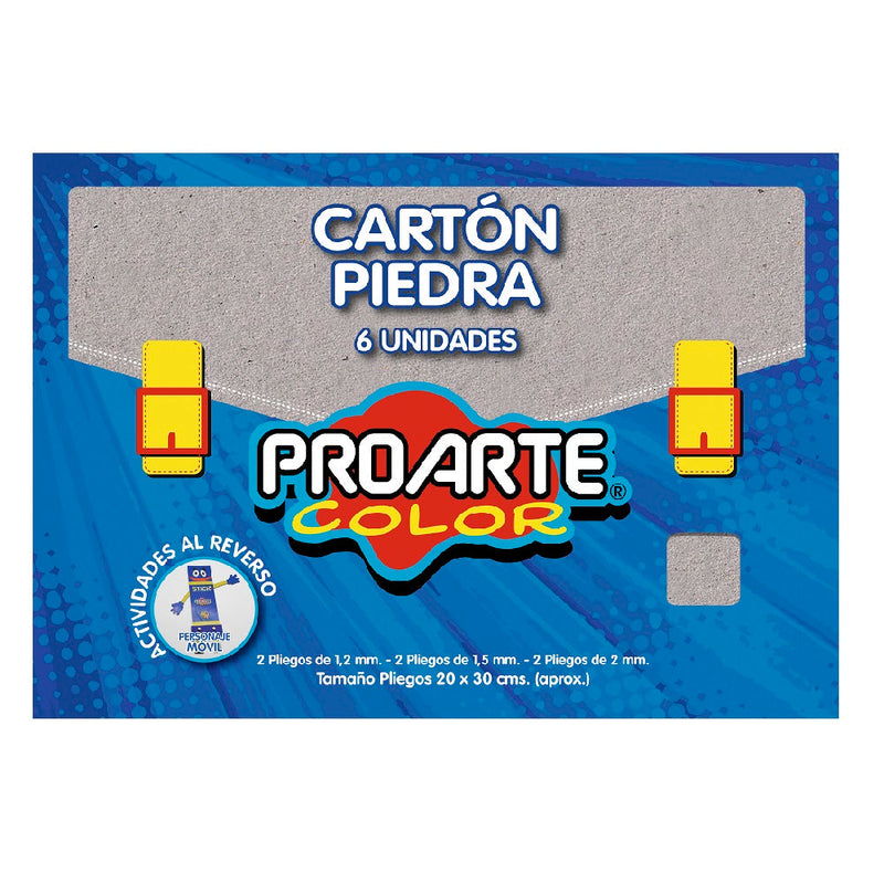 CARPETA CON CARTON PIEDRA 6 HOJAS