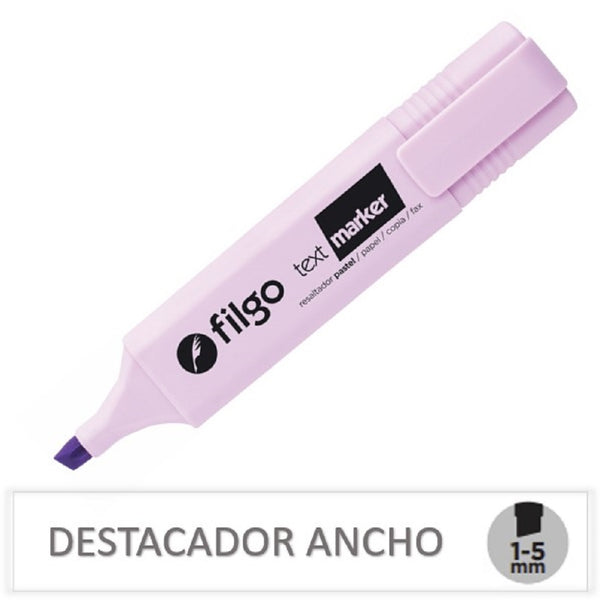 Destacador Escritorio Violeta Pastel