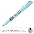 DESTACADOR BOLSILLO CELESTE PASTEL