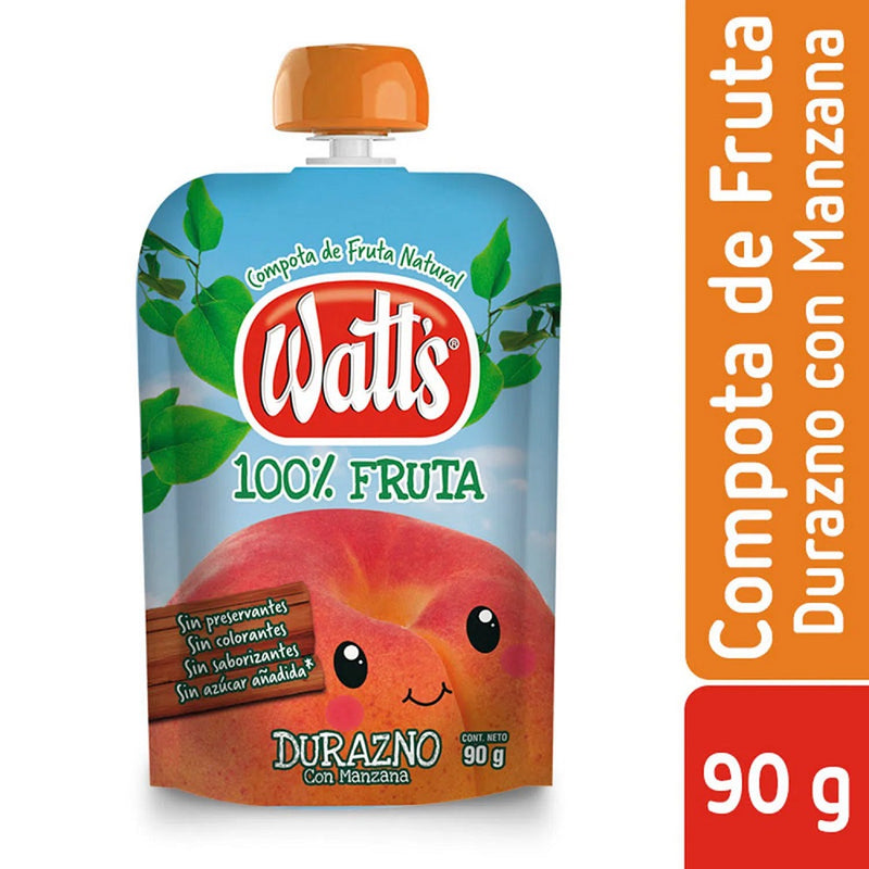 Compota De Fruta Sabor Durazno 90 Gr