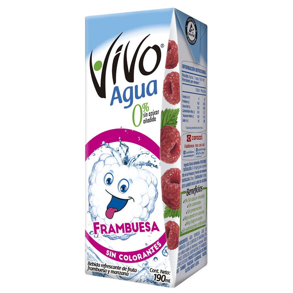 Agua Con Jugo De Frambuesa 190 Ml