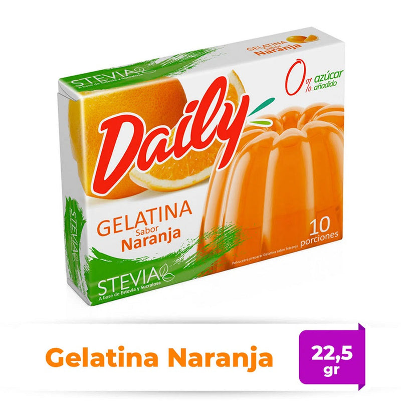 Gelatina Naranja Con Stevia 22.5 Gr