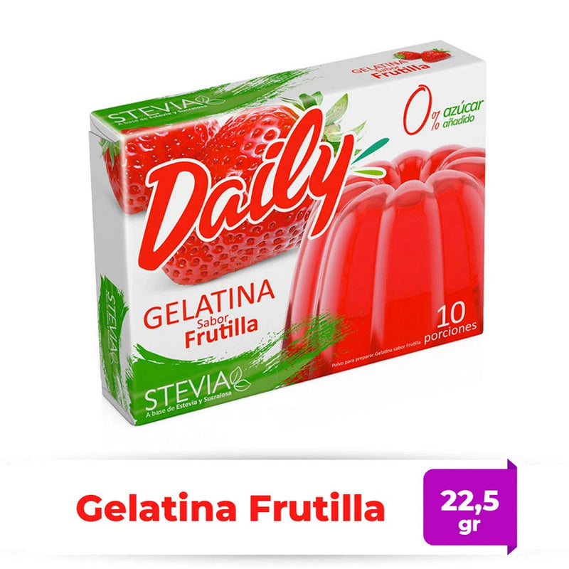 Gelatina Frutilla Con Stevia 22,5Gr