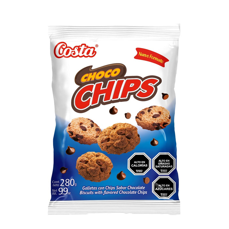 Galleta Choco Chips Bolsa 280 Gr