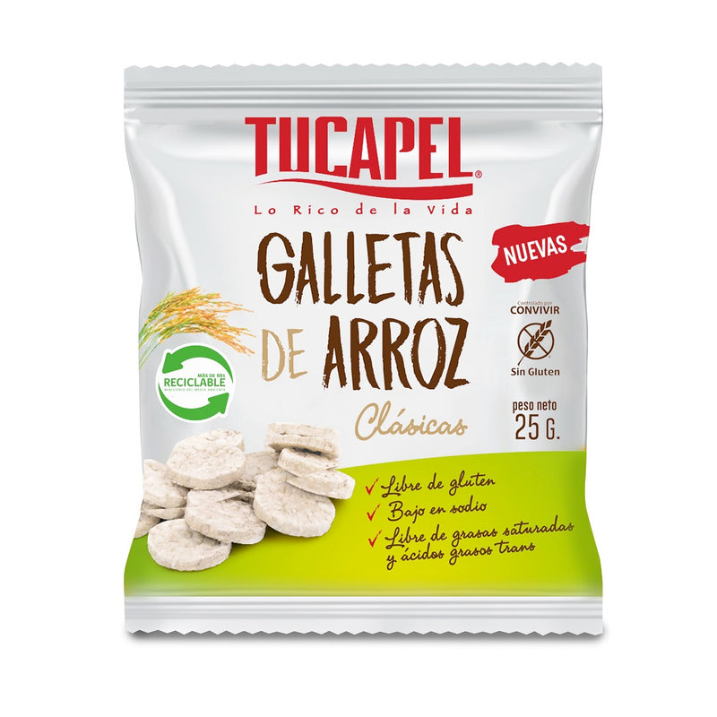 Galletas De Arroz Clasicas 25 Gr