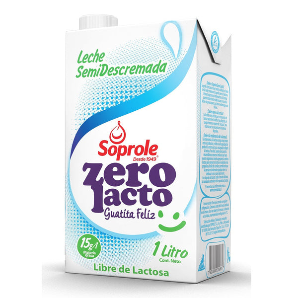 Leche Semi Descremada Sin Lactosa 1 Lt Zero