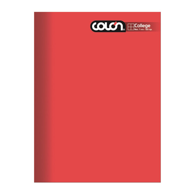 Cuaderno College Liso 7 Mm 10 Hojas