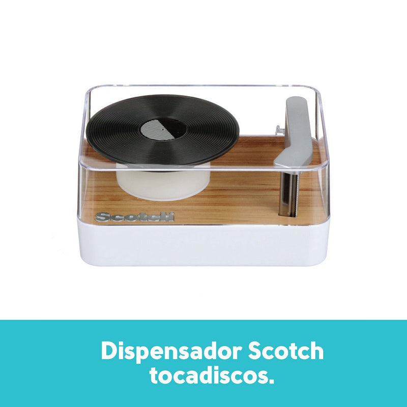 DISPENSADOR CINTA ADHESIVA TOCADISCOS