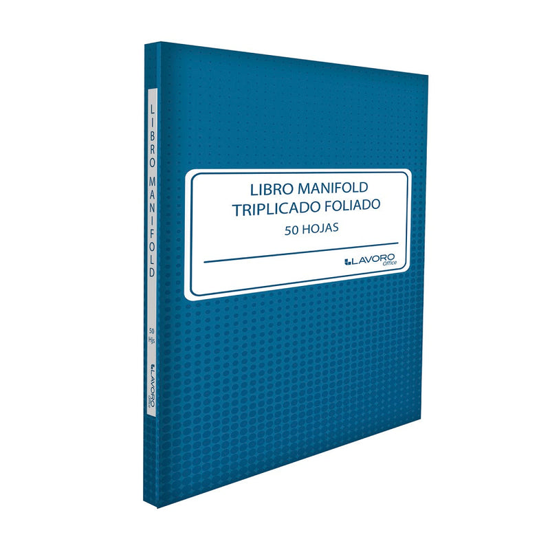 LIBRO MANIFOLD TRIPLICADO FOLIADO 50 HOJAS