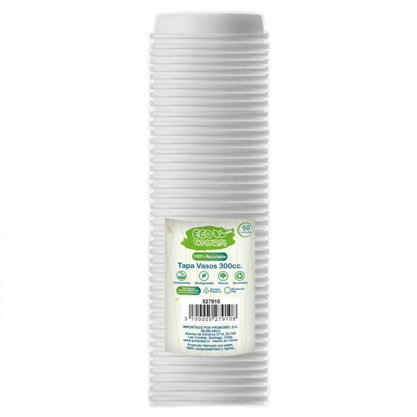 Tapa Vaso 10Oz Pla Eco 50 Un