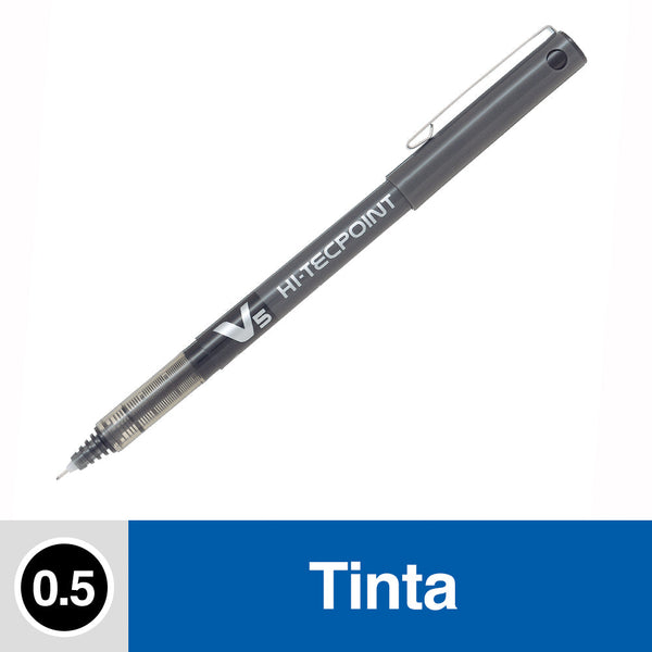 LAPIZ TINTA 0.5 MM PUNTA FINA NEGRO HI TECPOINT V5 (6852022272208)