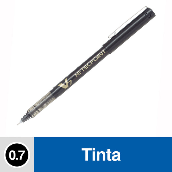 LAPIZ TINTA 0.7 MM PUNTA MEDIA NEGRO HI TECPOINT V7 (6852025090256)