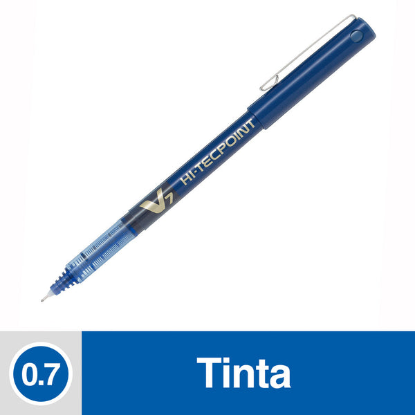 LAPIZ TINTA 0.7 MM PUNTA MEDIA AZUL HI TECPOINT V7 (6852024828112)