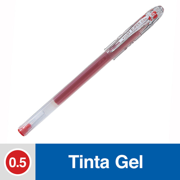 LAPIZ TINTA GEL 0.5 MM PUNTA FINA ROJO SUPER GEL (6852025712848)