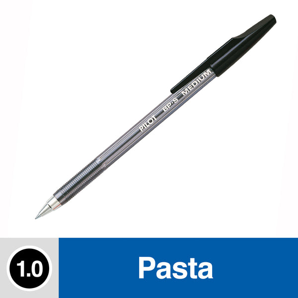 LAPIZ PASTA 1.0 MM PUNTA MEDIA NEGRO BPS-M CRISTAL (6852022698192)