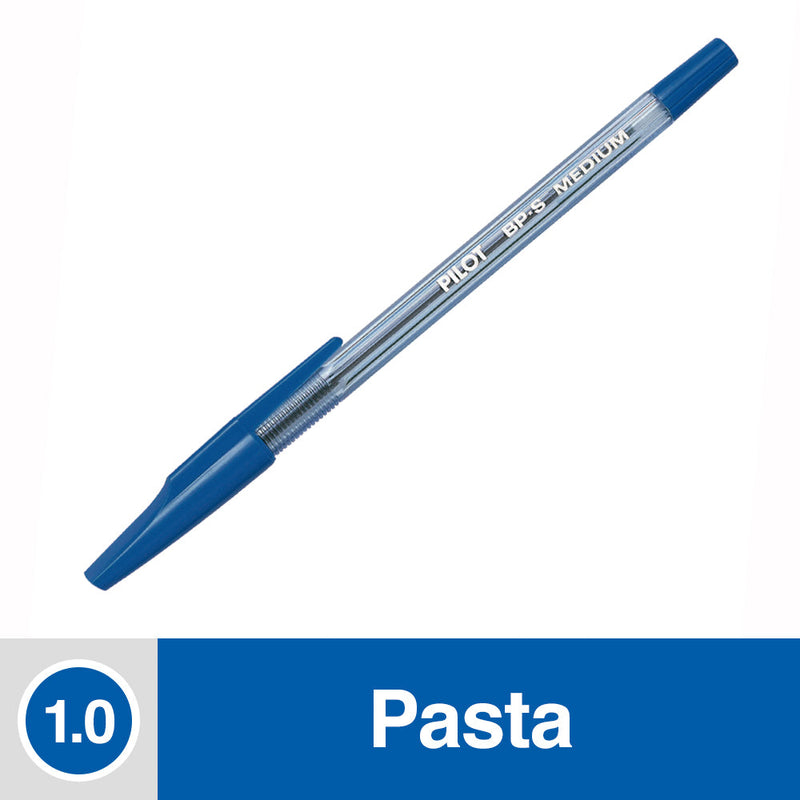 LAPIZ PASTA 1.0 MM PUNTA MEDIA AZUL BPS-M CRISTAL (6852021878992)