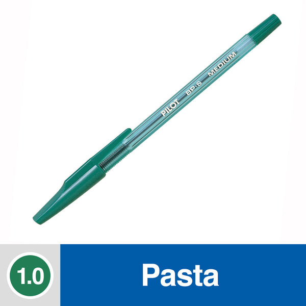 LAPIZ PASTA 1.0 MM PUNTA MEDIA VERDE BPS-M CRISTAL (6852068311248)