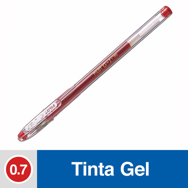 LAPIZ TINTA GEL 0.7 MM PUNTA MEDIA ROJO G1 (6852021420240)