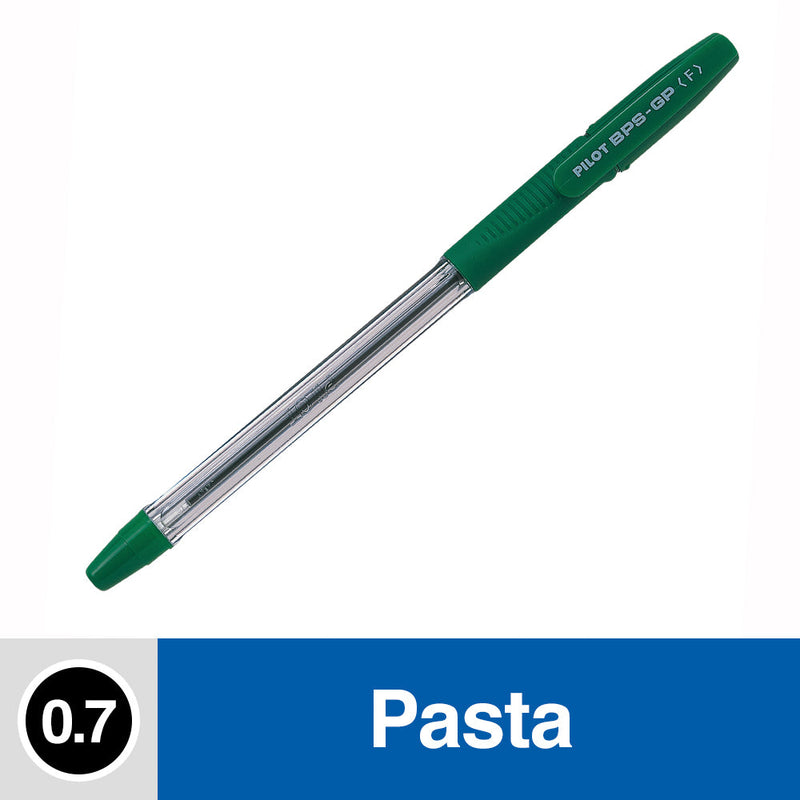 LAPIZ PASTA 0.7 MM PUNTA FINA VERDE BPS-GP CON GRIP DE GOMA (6852025942224)